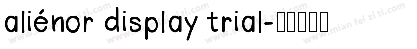 aliénor display trial字体转换